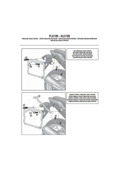 Gıvı Plx1109 Honda Integra 700 12-13 Yan Çanta Taşıyıcı Tek Renk