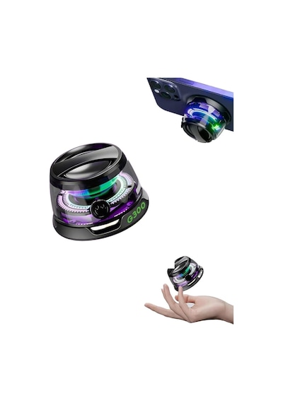 G300 Bluetooth 5.3 Hoparlör Mini Taşınabilir Manyetik Pc Rgb Hoparlör Için Çok Fonksiyonlu 3d Oda Sesi Ve Rgb Aydınlatma İphone, Android, Tws Siyah