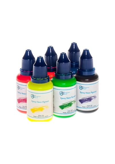 Epoksi Neon Pigment 6lı Set Tek Renk