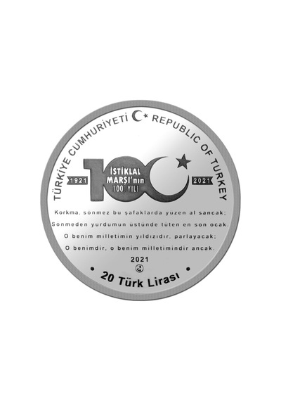 Istiklal Marşı'nın Kabulünün 100. Yılı Hatıra Parası