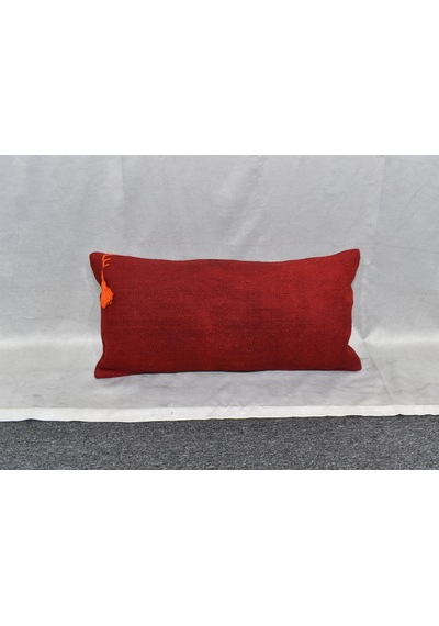 Zehra Abla Halı Yeni El Dokuma Dekoratif Lumbar Kilim Kırlent Yastık Kılıfı 6646 Çok Renkli