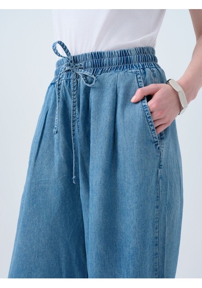 LOFT Wide Leg Regular Fit Kadın Pantolon Lf2040392 Q1.v1 Denim