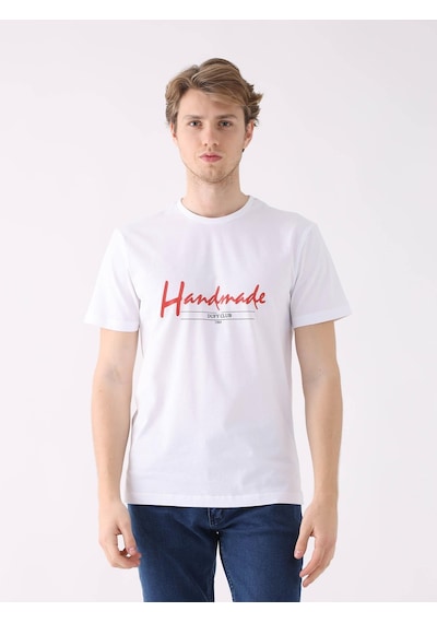 Dufy Beyaz Erkek Regular Fit O Yaka Tshirt - 94351 Beyaz