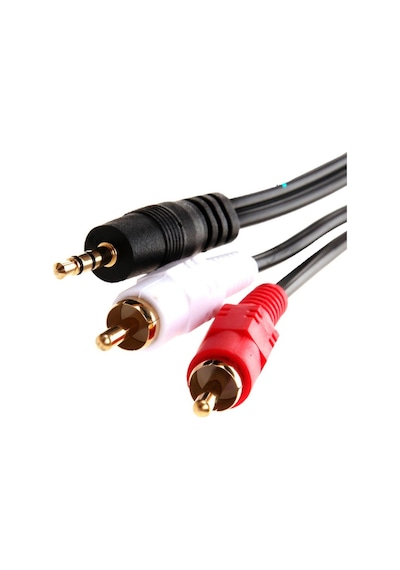 3.5Mm Stereo To 2Rca Kablosu Aux Tos Ses 1.5 Metre Kablo Sound Audio