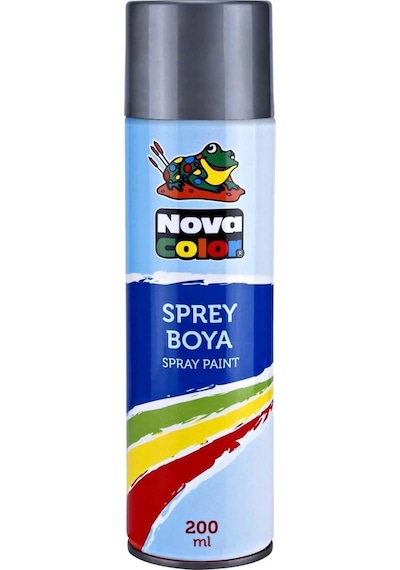 Nova Color Sprey Boya 200 Ml Gri Diğer