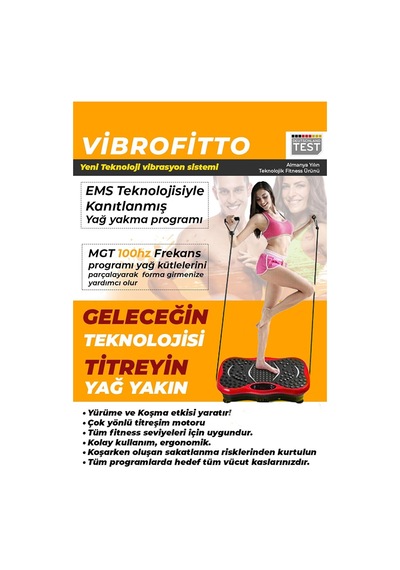 Vibrofitto Titreşimli Spor Aleti Kırmızı