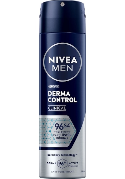 Nıvea Men Erkek Derma Control Clinical Sprey Deodorant 150 Ml 2 Adet