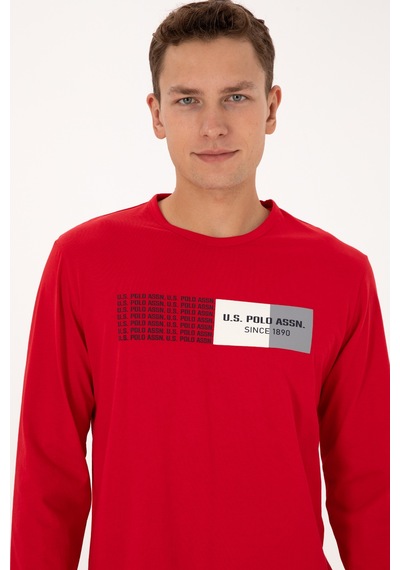 U.s. Polo Assn. Erkek Kırmızı Pijama Takım 50318597-vr030 Kırmızı