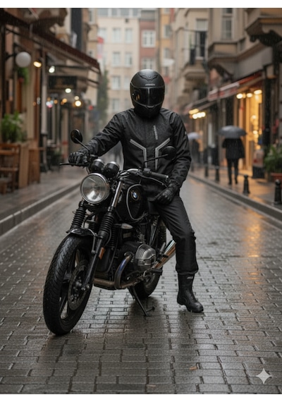 Prorıder Premium Lux Yağmurluk Takım Alt Üst Su Ve Rüzgar Geçirmez Termal Motosiklet Yağmurluğu Unisex