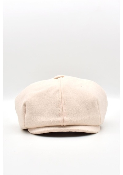 Külah Erkek Dökümlü Kışlık Newsie Kasket Premium Irish Flat Cap Şapka - Krem