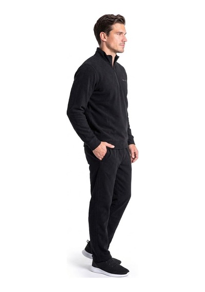 Pierre Cardin 6116 Erkek Uzun Kollu Quarter Zip Eşofman Takımı-siyah