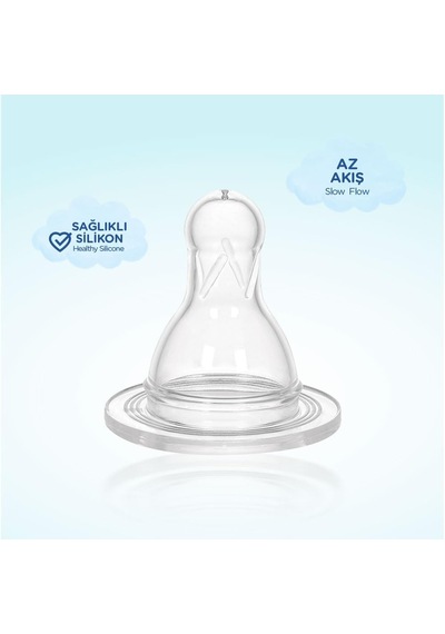 Wee Baby Silikon Biberon Emziği Az Akış No:3