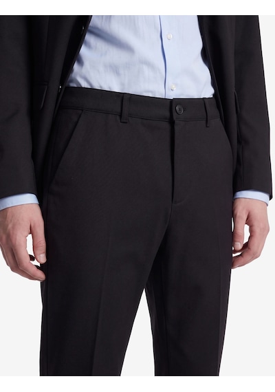 Koton Viskon Cepli Slim Fit Pileli Kumaş Pantolon Siyah 7wam40011hw