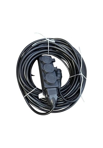 3'lü Kauçuk Seyyar Uzatma Kablosu 20 Metre 3x2.5 Mm 1