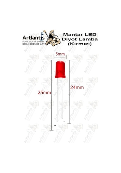 Kırmızı Mantar Led Diyot Lamba 100 Lü 1 Paket Kırmızı 4.8 Mm Mini Mantar Led Lamba Deney Bilim Proje Arduino Işığı