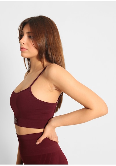 Nature The Brand Ntb Sırt Dekolteli Seamless Sporcu Sütyeni, Bra,fitness, Yoga, Pilates, Antrenman, Spor Bra Bebe Mavisi