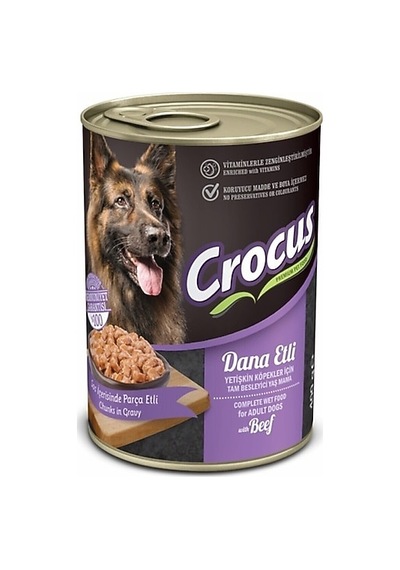 Crosus Yetişkin Köpek Dana Etli Yaş Mama 400 G