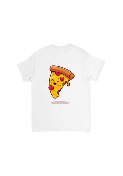 Paybuy Çocuk Tişört Pizza Dilimi Baskılı Yuvarlak Yaka Kısa Kol %100 Pam beyaz Paybuy Çocuk Tişört Pizza Dilimi Baskılı Yuvarlak Yaka Kısa Kol %100 Pam beyaz