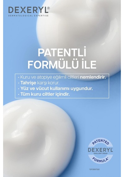Emollient Kuru Ve Atopik Ciltler İçin Yumuşatıcı Nemlendirici Krem 500 Gr