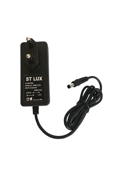 9 Volt 2 Amper Şase Ters Adaptör - 9V 2A Adaptör Jack 5.5X2.1