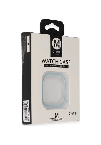 Movenchy Apple Watch Uyumlu  45mm Bondy Kasa Koruyucu - Sierra Blue Diğer