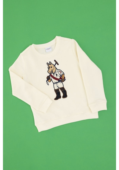 U.s. Polo Assn. Erkek Çocuk Sweatshirt 50316472-vr256 İnci