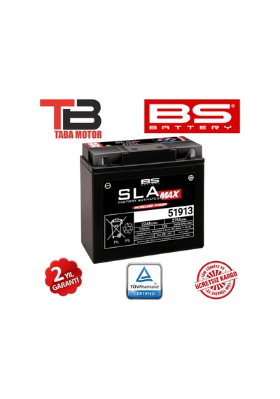 Bs Battery 51913 Sla Max Kuru Akü /