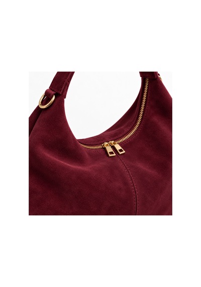 Nura Collection Bordo Kadın Hakiki Süet Shopper Omuz Çantası Bordo - 933745279 Bordo