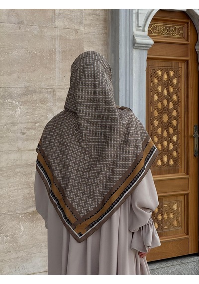 Qalortex Scarf Monogram Desen B.boy Eşarp-küf Yeşil Küf Yeşili