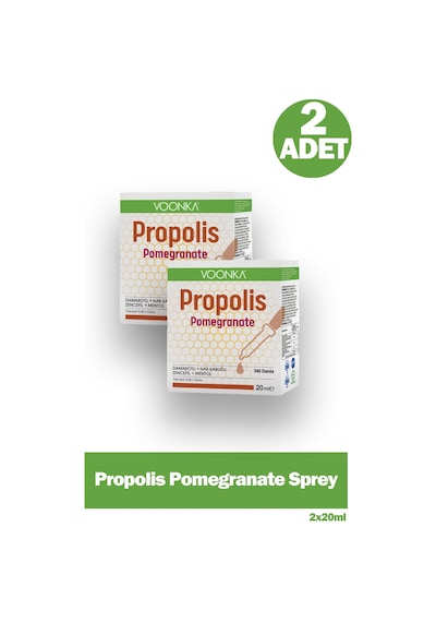 Voonka Propolis Pomegranate 20 Ml - Sprey 2 Adet