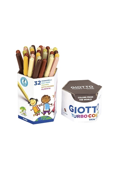 Turbo Color Skin Tones Keçeli Kalem 32'li Pot Ten Renkleri