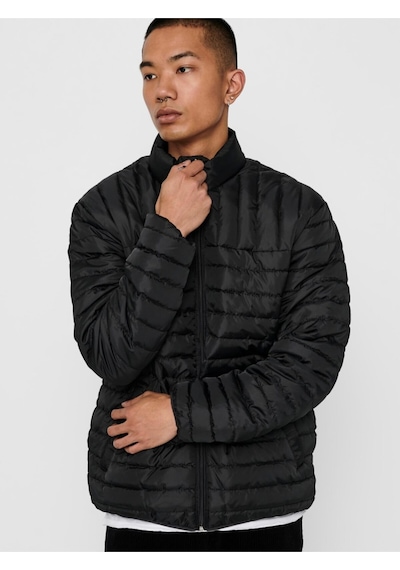 Only & Sons Paul Erkek Siyah Şişme Mont - 22015122 001