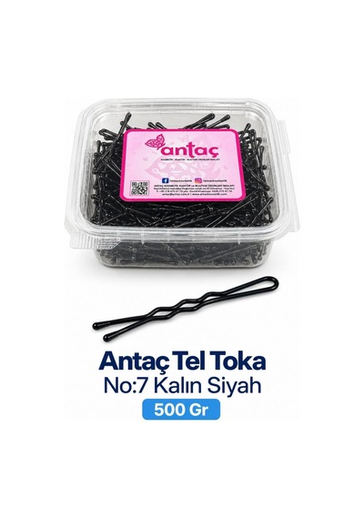Antaç Siyah Topuzlu Tel Toka 500 Gr No:7 Siyah