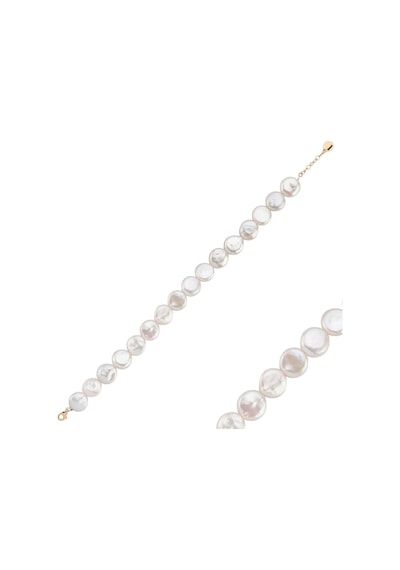12,5 Mm Para İnci Bileklik 19 Cm / Rose Rose Pembe Altın