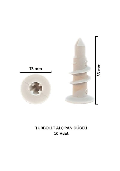 Turbolet Dübeli, Burgulu Turbulet Dübeli 10 Adet