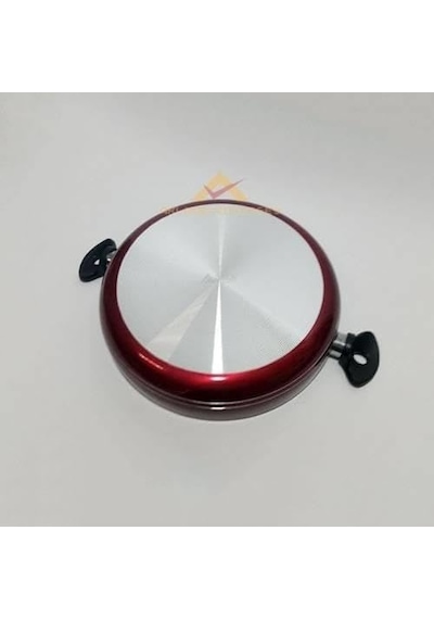 Ayrex Büyük Boy Basık Teflon Karnıyarık Tenceresi Teflon Kaşığı Hediyeli 28 Cm Cam Kapaklı 2 Kulplu Tencere Al Diğer