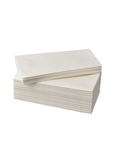 Hopdiye Ikea Mottaga Sade, Şık Sunum, Davet Peçetesi 38 X 38 Cm Kağıt Peçete Beyaz Renkli 25 Adet P