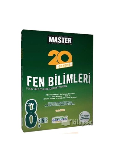Okyanus 8. Sınıf MASTER Fen Bilimleri 20 Deneme