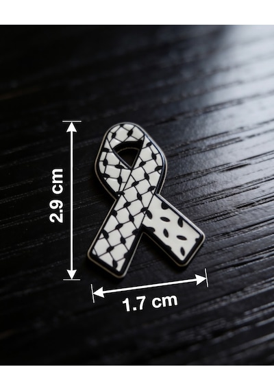 Filistin Kefiye Modeli Telefon Sticker 3d Metal Tasarım, Arka Süs A300139