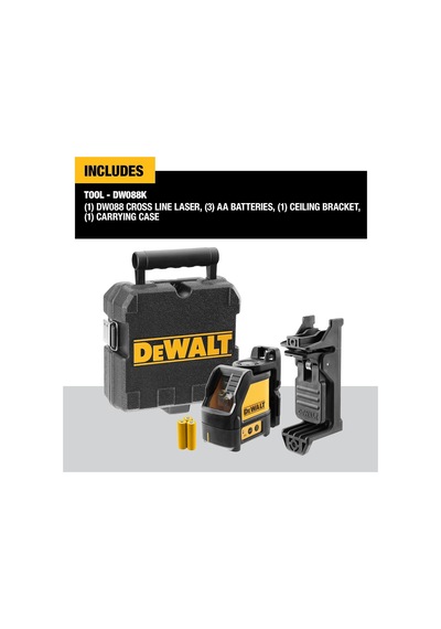 Dw088k/xj Lazer Distomat, 0.3 Mm/m Hizalama, Sarı/siyah