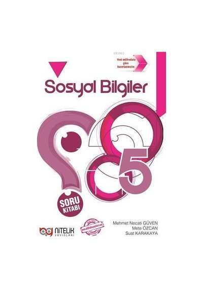 5. Sınıf Sosyal Bilgiler Soru Kitabı  -  Mete Özcan  -  Nitelik Yayınları