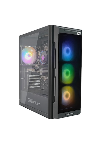 Quantum Gaming Snapfire Dark Gray 650w Power 4 Fanlı Mesh Bilgisayar Kasası