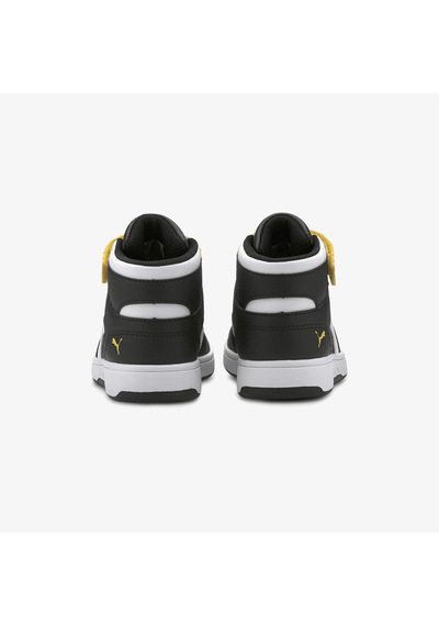 Puma Rebound Layup Sl V Ps Çocuk Siyah Spor Ayakkabı Düz 370488 Siyah