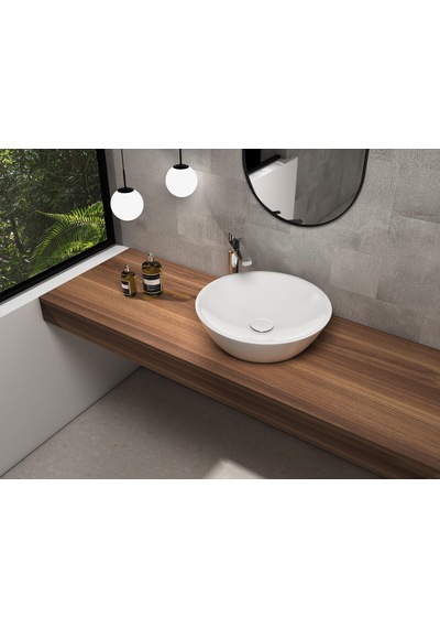 Isvea Sistema Y Soft Tezgah Üzeri Çanak Lavabo 45 Cm, Batarya Deliksiz Beyaz 10sy66045