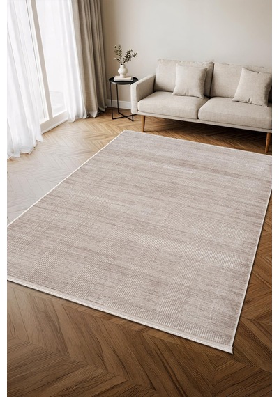 İndigo Id011g Gri Modern Desen Akrilik İplik Tozu Az Pamuk Taban Salon Mutfak Halısı-844 Gri