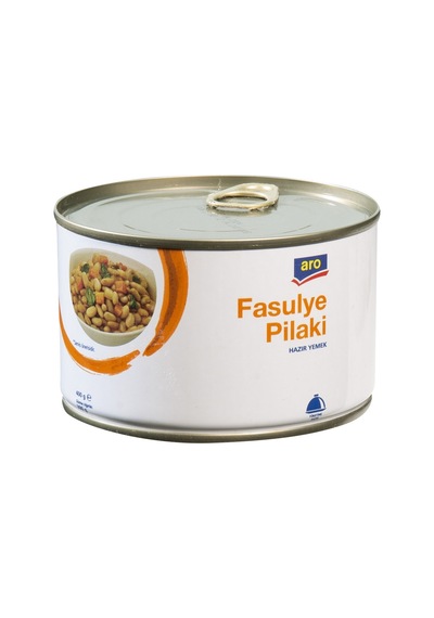 Aro Fasulye Pilaki 400 G - Pratik Ve Lezzetli Konserve Hazır Yemek 3'li Ekonomik Paket - 3 Adet Tarı