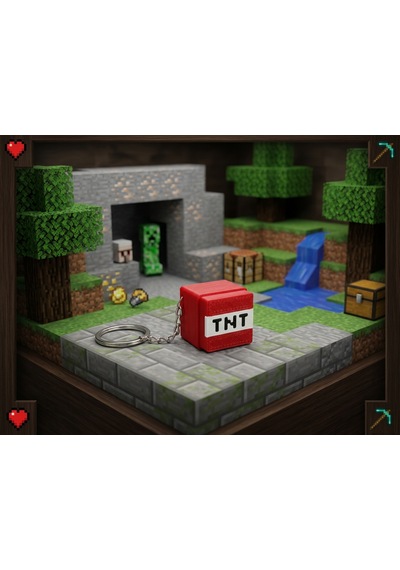 Tnt Clicker Anahtarlık Kırmızı