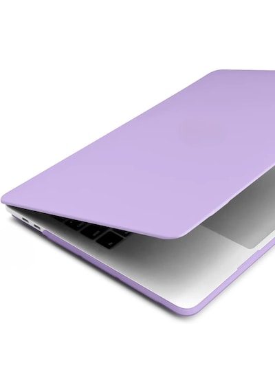 Arabulalaca Macbook Uyumlu Neo 13 Inç A3404 Model Mat Doku Koruma Kılıfı Alt Ve Üst Koruyucu Renk Mor