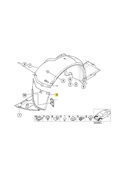 Bmw E46 Ön Sag Davlumbaz Ön Parça Oem No 51718193812 101886980