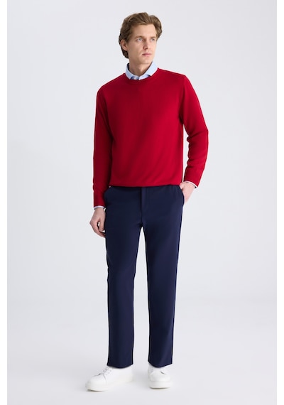 D's Damat Ds Damat Relaxed Fit Lacivert Armürlü Kumaş Pantolon 3hf03byprsnlm 101